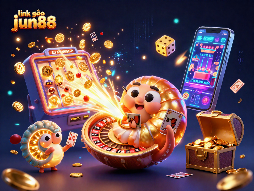Engage with excitement through a colorful representation of link vào jun88 in a vibrant casino scene.