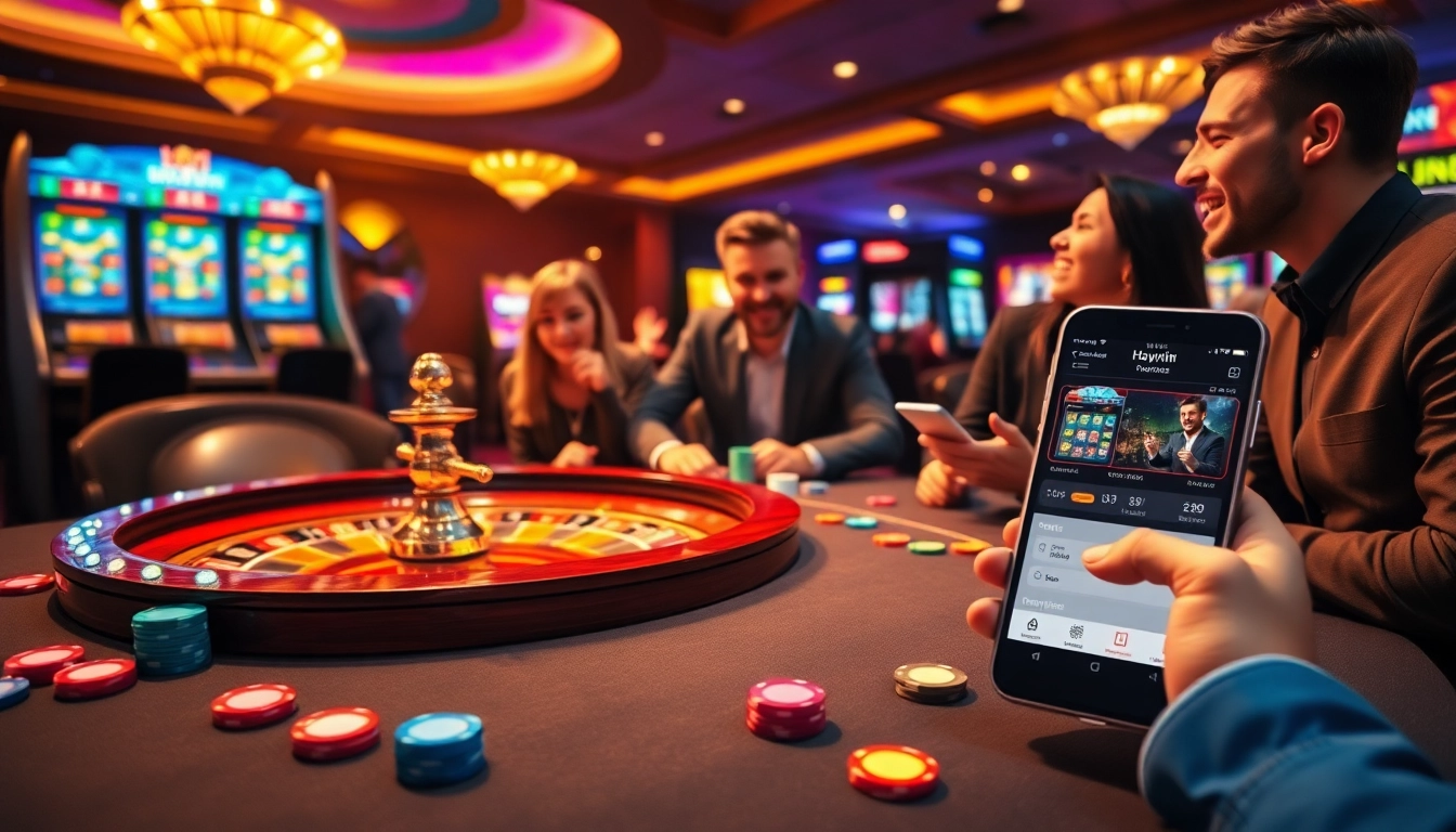 Players enjoying various games at Haywin casino, showcasing excitement and opportunities for big wins.