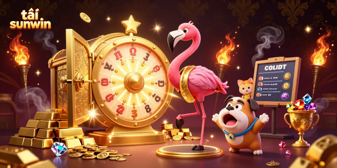 Spin the giant prize wheel at tải sunwin with a festive scene full of gold, gems, and excitement.