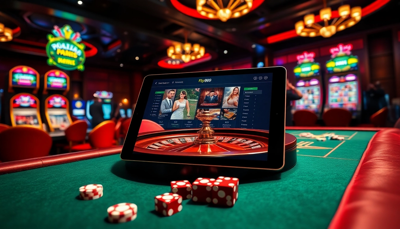 Experience the thrill of gambling with nhà cái fly88 at an elegant casino.
