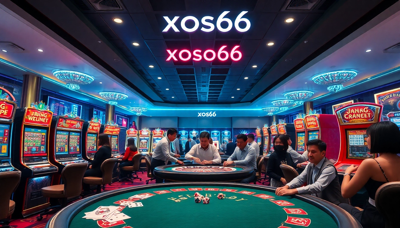 Experience the thrill of gambling at xoso66's luxurious casino tables and vibrant games.