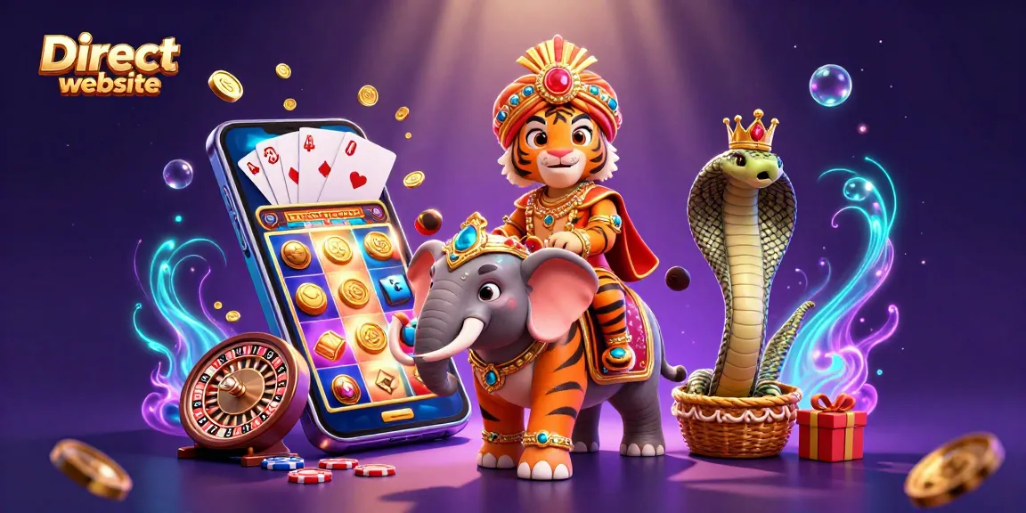 Playing slots for big wins on the Direct website interface with vibrant graphics and exciting features.