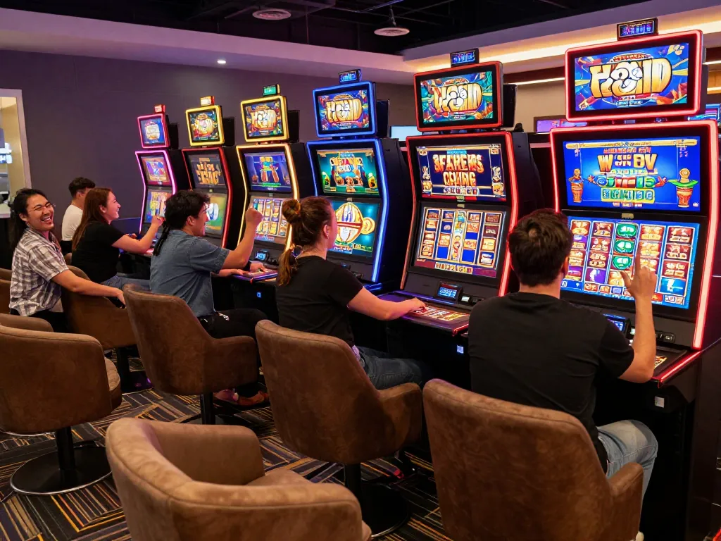 Friends enjoying games at 789club's vibrant online casino, highlighting fun and excitement.