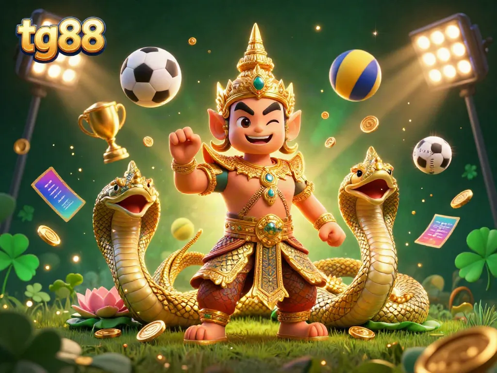 Experience thrilling gameplay action at tg88 with vibrant 3D characters, sports elements, and dazzling casino features.