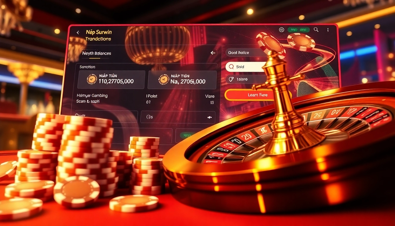 Nạp tiền Sunwin through an engaging online casino interface showcasing vibrant gambling elements.
