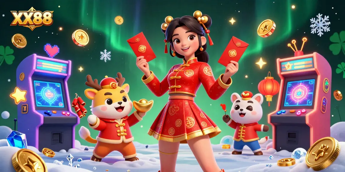 Experience vibrant gameplay with XX88 in a festive Lunar New Year casino celebration full of excitement.
