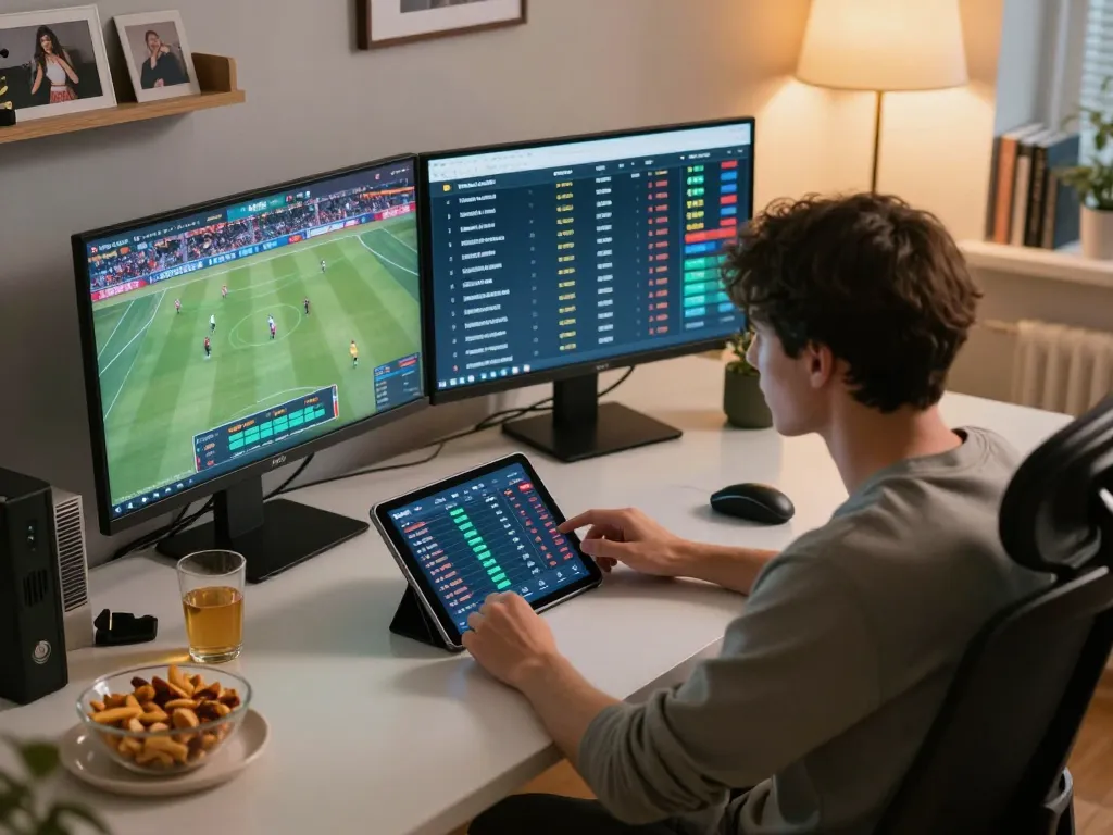 Betting on live sports with 789WIN using multiple screens for strategy
