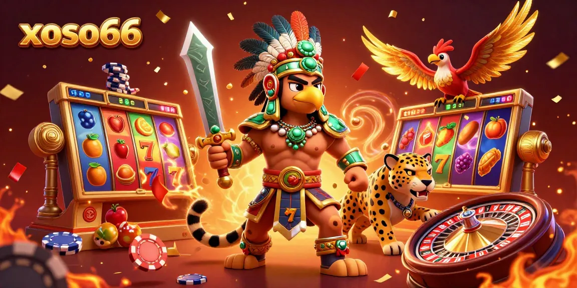 Xoso66 offers an exhilarating online casino experience with vibrant slot reels and dynamic energy.