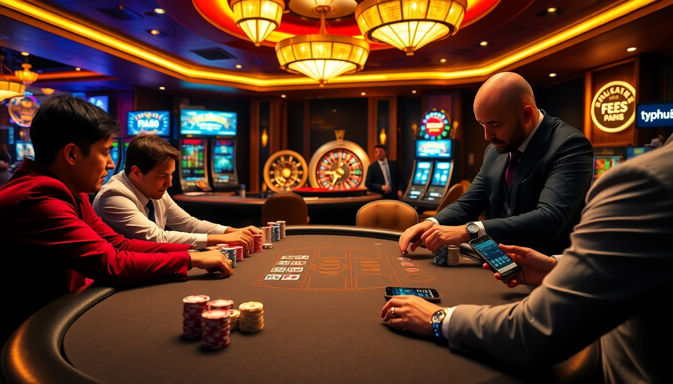 Experience the thrill at typhu88 with high-stakes poker and vibrant casino atmosphere.