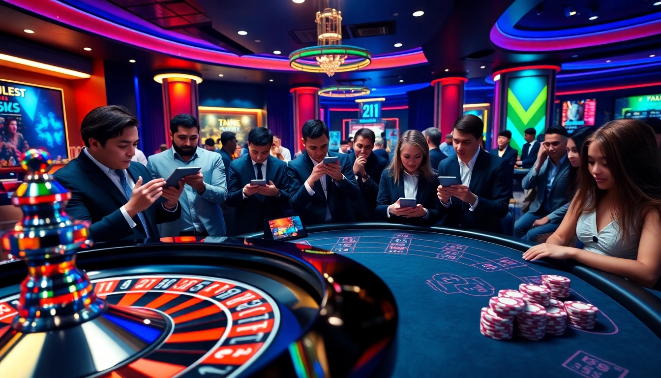 Engage with thrilling casino games at https://rr88c.pro/, featuring vibrant roulette wheels and poker tables.