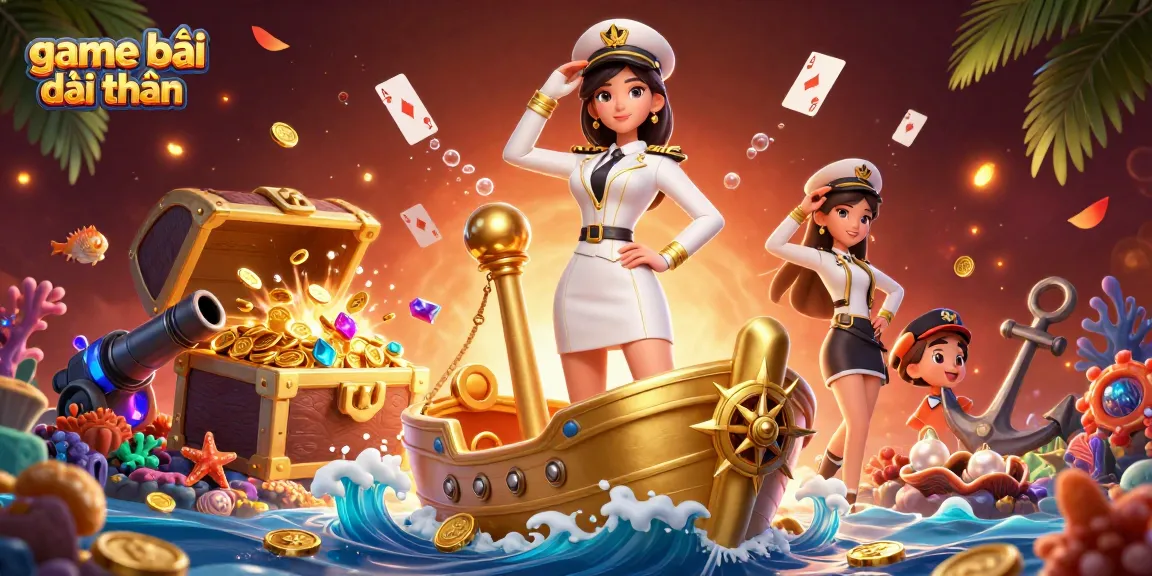Win big with game bài đổi thưởng as a 3D Asian woman commands a dynamic casino scene.