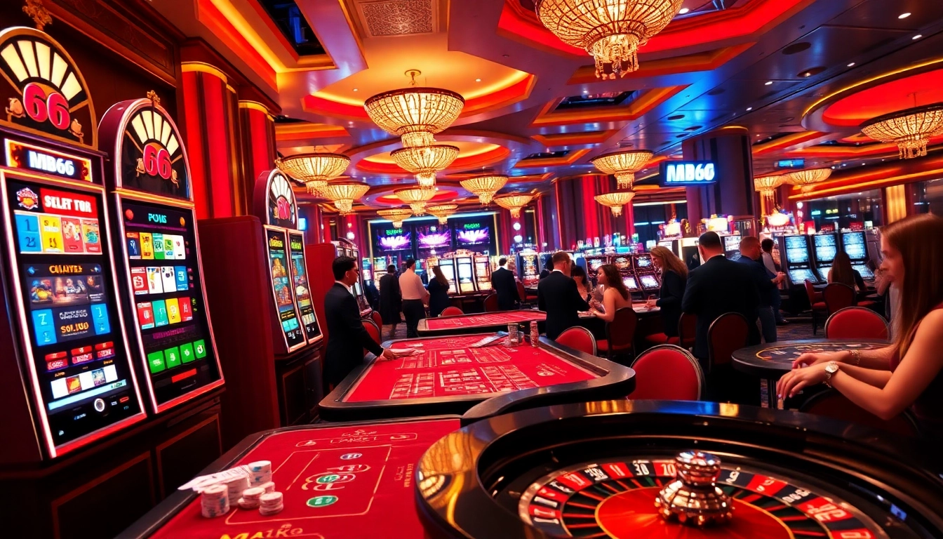 Experience winning strategies at MB66 Casino with vibrant gaming action and lively atmosphere.