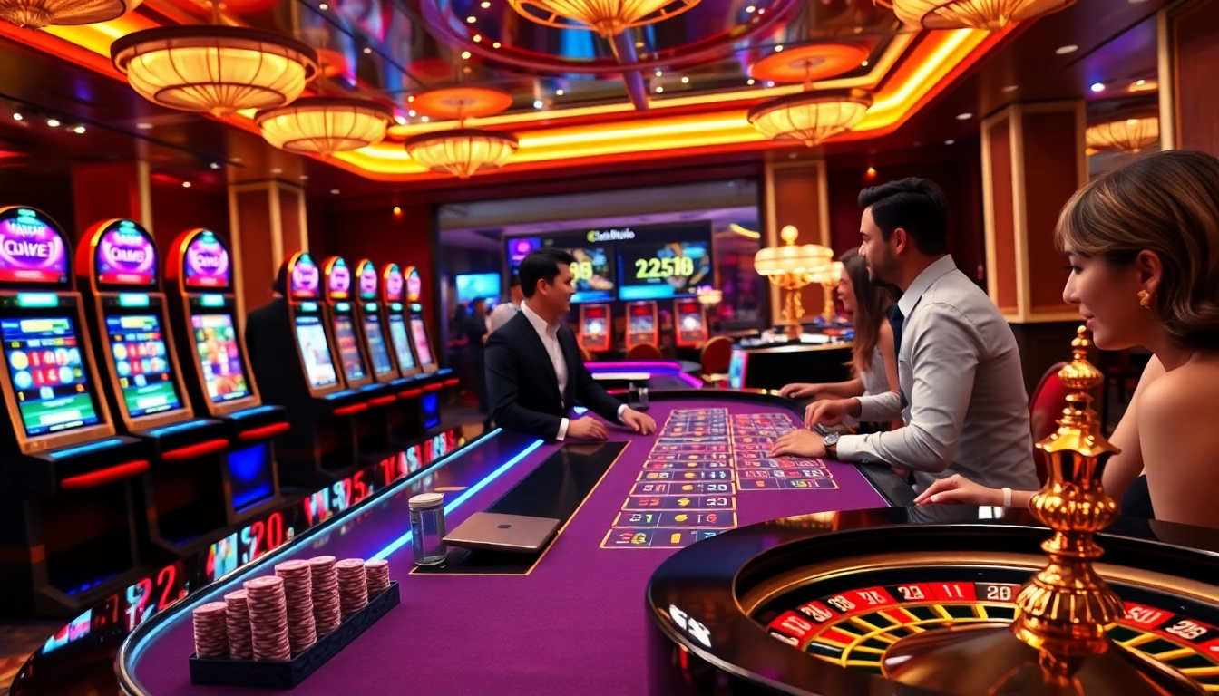 G28 online casino scene with vibrant gaming tables and live dealer interactions