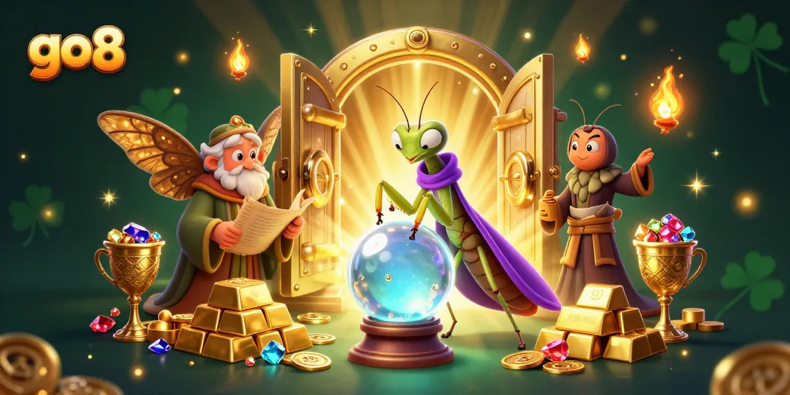 Join go8 for thrilling gaming experiences with mystical fortune tellers and glowing treasures.