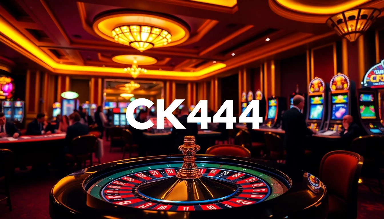 Experience the excitement of CK444 with vibrant casino games, roulette, and poker action.