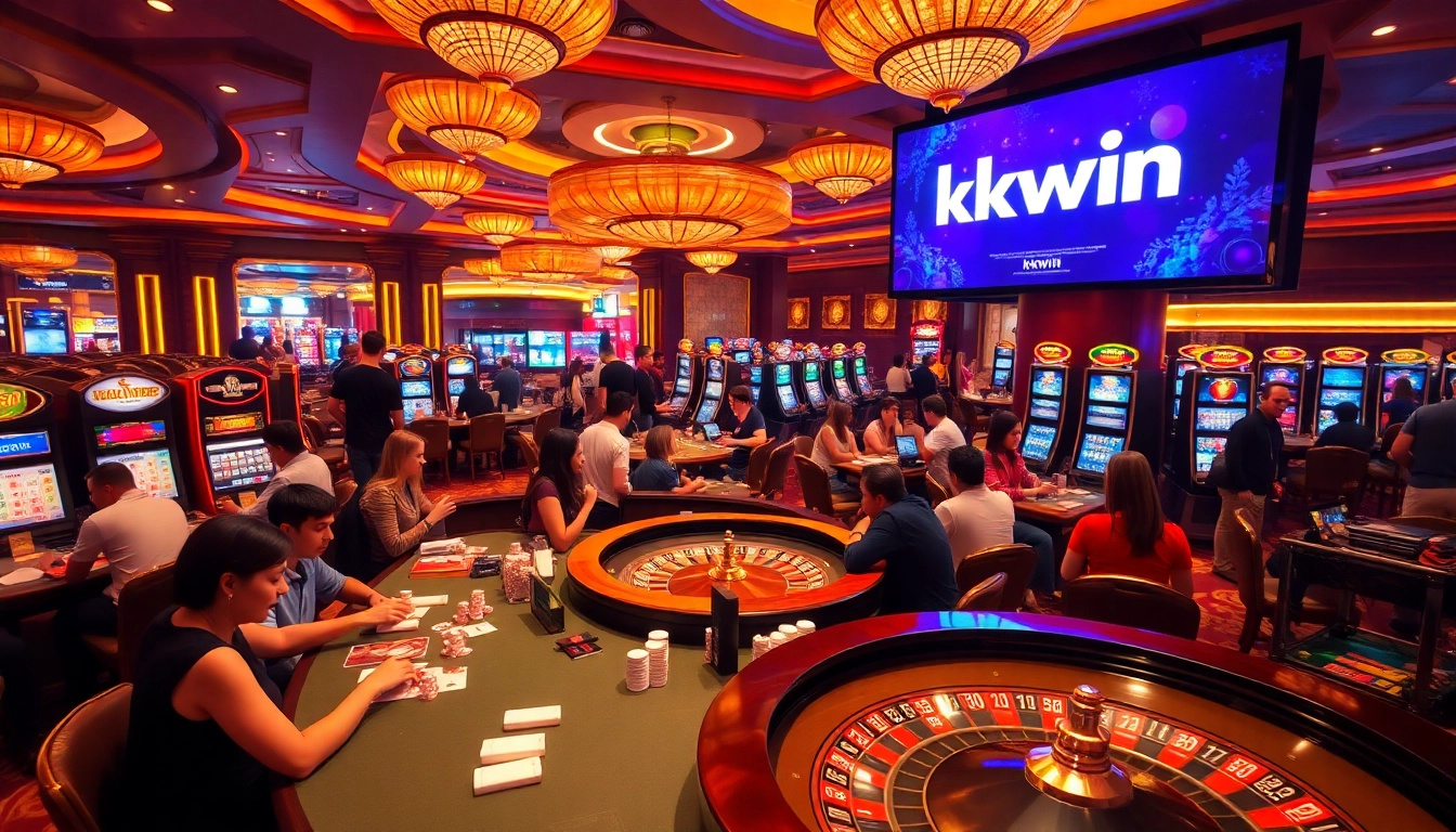 Engage in thrilling casino experiences with kkwin at vibrant gaming tables filled with excitement.