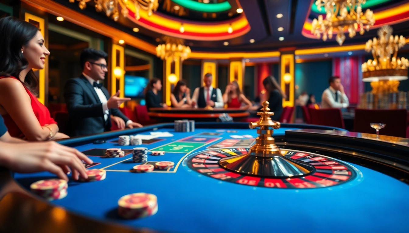 Experience the thrill of gambling at UU88 vom with an elegant roulette scene filled with action.
