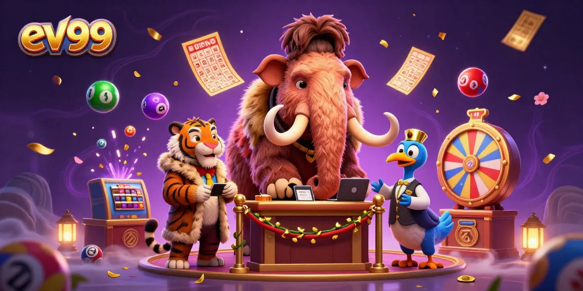 Experience thrilling gaming at ev99 with dynamic lottery action in a vibrant casino scene.