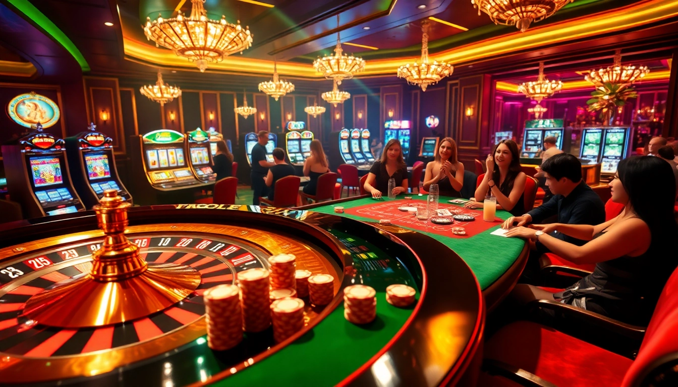 Experience the thrill of winning at ee 88 casino with vibrant gaming tables and exciting players.