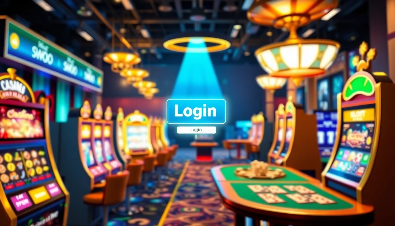 Users enjoying seamless iboslot login with vibrant casino visuals and engaging gaming elements.