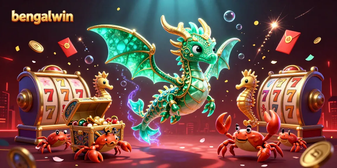 Bengalwin showcases exhilarating casino action with vibrant slots, dragons, and festive elements.