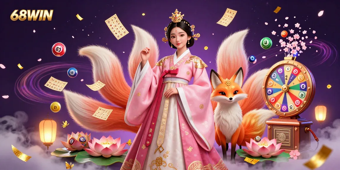 Join the excitement at 68WIN with vibrant lottery elements and charming characters enhancing your gaming experience.