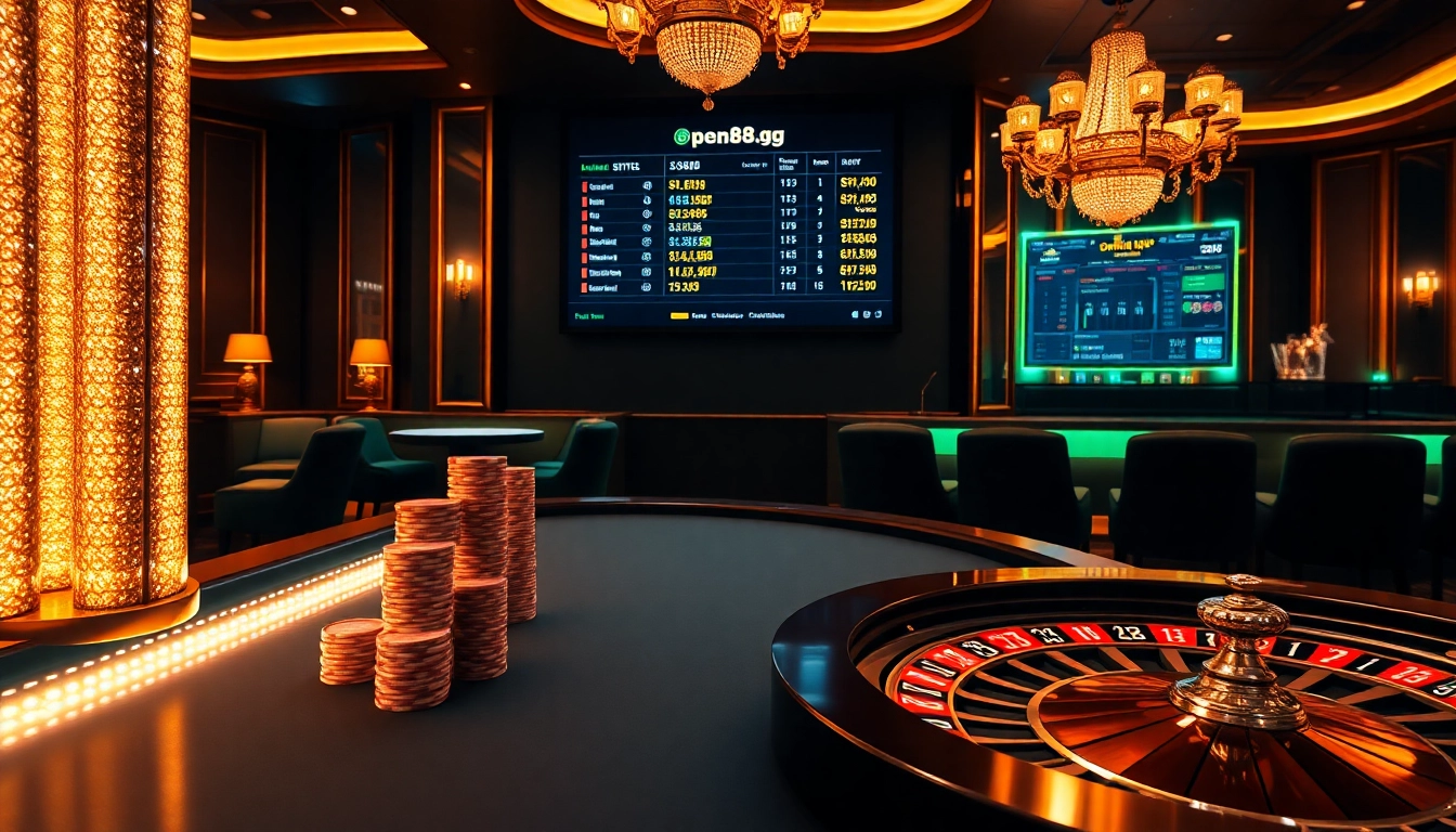 Experience high-stakes gaming with open88.gg in a glamorous casino setting.