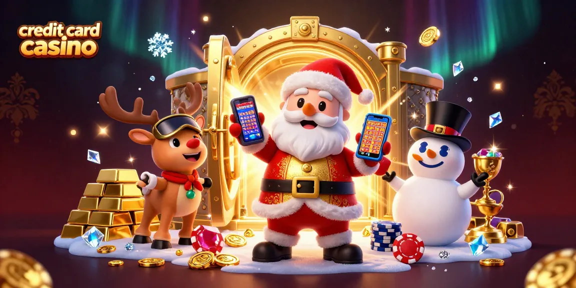 Experience the excitement of a credit card casino with vibrant characters and gold-filled treasures.