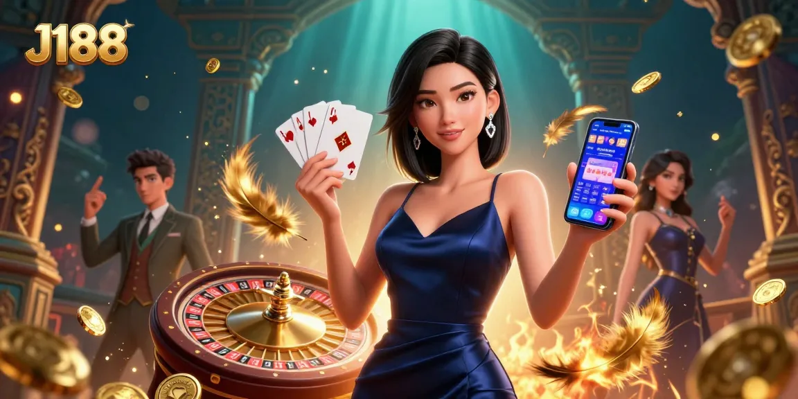 Engage with J188's thrilling gaming atmosphere featuring high-stakes betting, jackpots, and vibrant visuals.