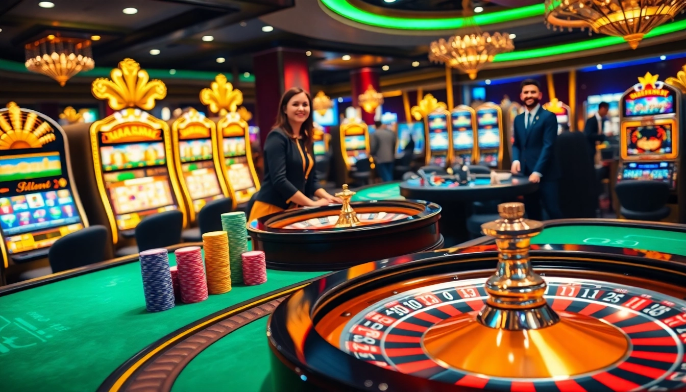 Experience high-stakes excitement at https://mtr888.com/ with a vibrant casino scene featuring poker chips and a roulette wheel.