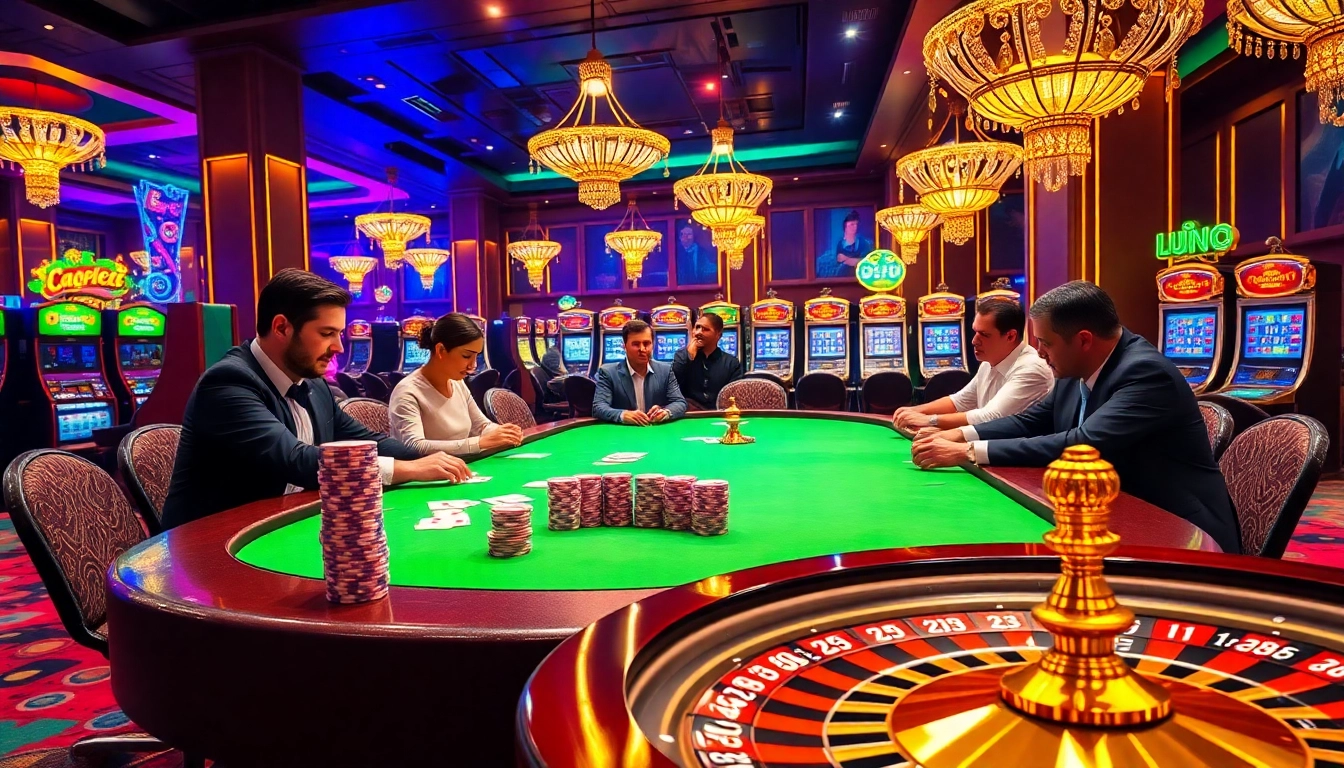 Experience the thrill of gambling at lu88.com with vibrant casino tables and professional gameplay.