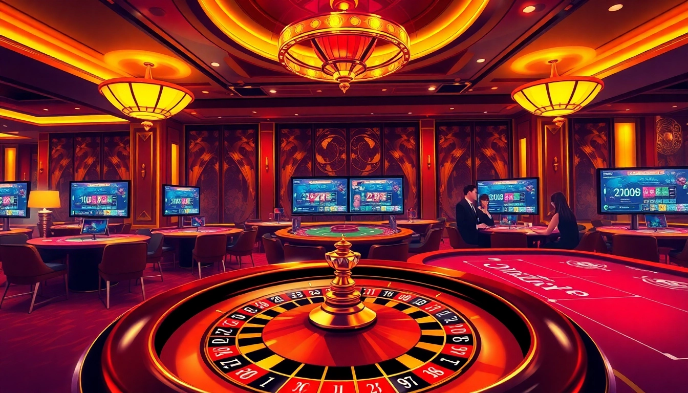 Experience the luxury of Trang Chủ XIN88 with engaging casino games, vibrant roulette wheels, and exciting online betting.
