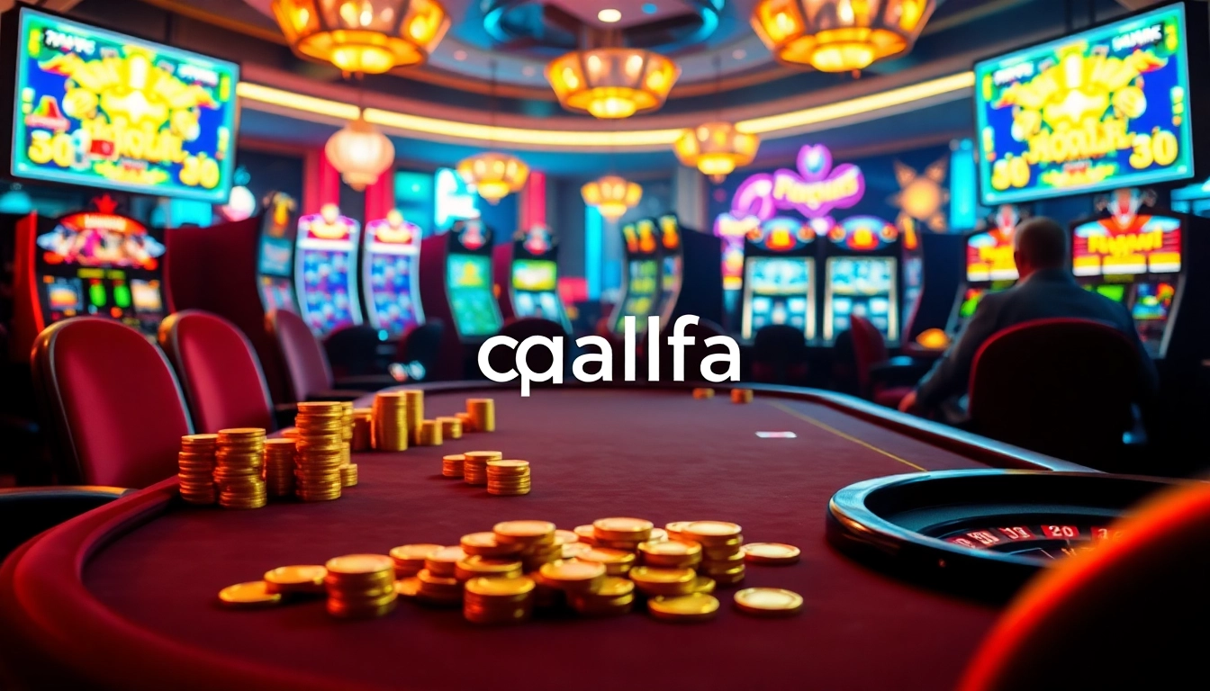 Experience an exhilarating session at qqalfa's vibrant poker table with stacked chips and a glimmering roulette wheel.