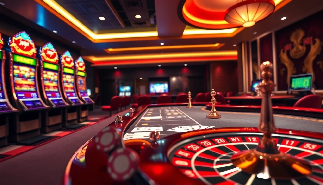 Experience the excitement of Trang Chủ DEBET with engaging slot machines and glamorous poker tables.