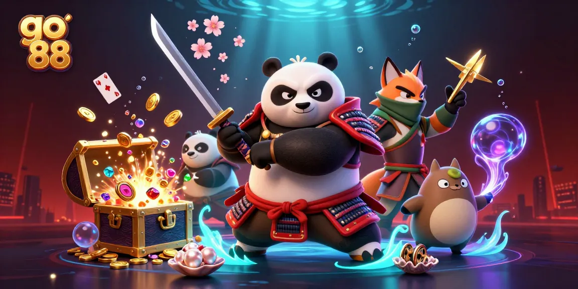 Engage with the action of go 88 through this vibrant 3D digital illustration featuring a thrilling casino adventure.