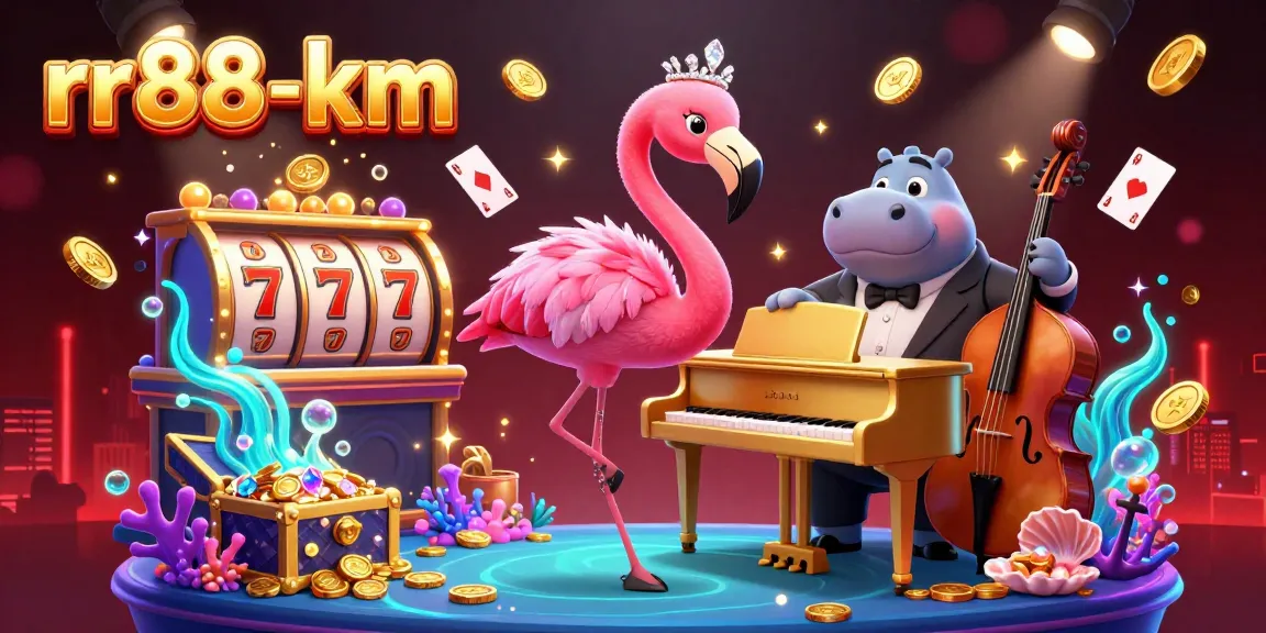 Experience the thrill of rr88-km with a vibrant casino scene featuring lively characters and dynamic elements.