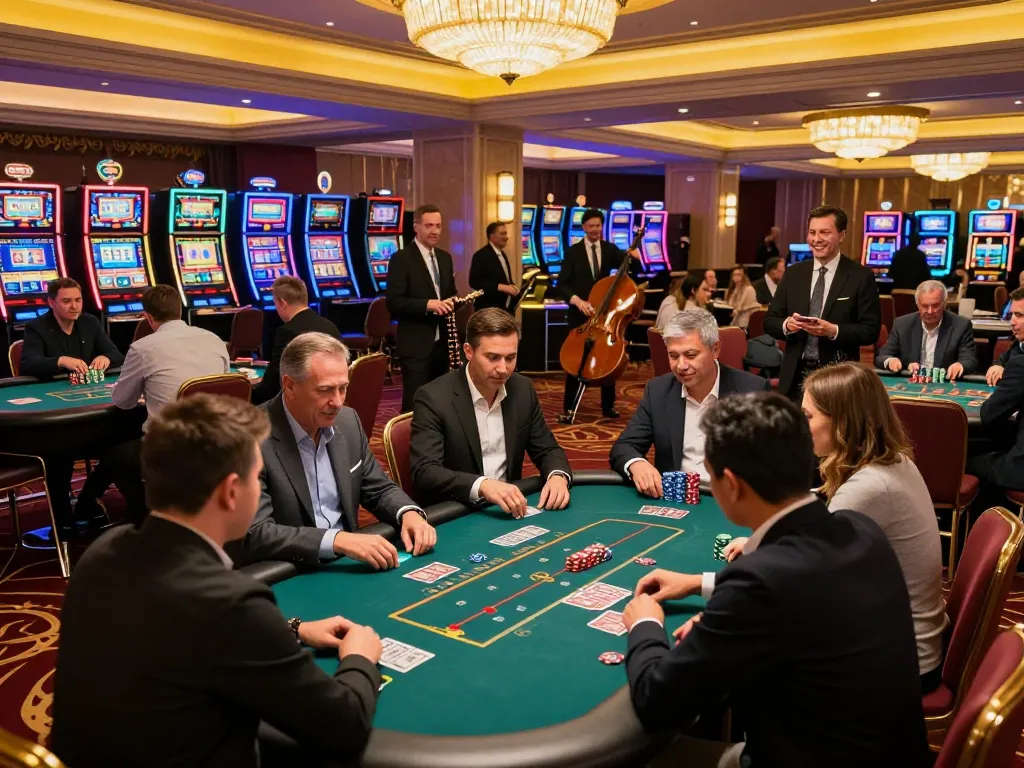 Watch players win at Sun Win casino with vibrant game tables and slots highlighting strategic gameplay.