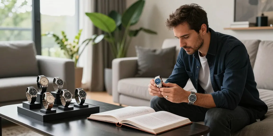 Discover premium replica watches displayed in a stylish room, showcasing luxury and elegance.