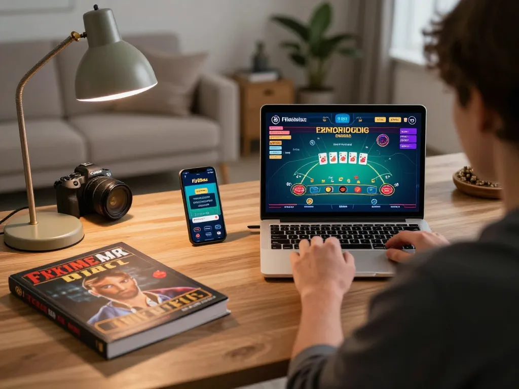 Engaging in live dealer blackjack at home with fly88mx app and strategic notes.