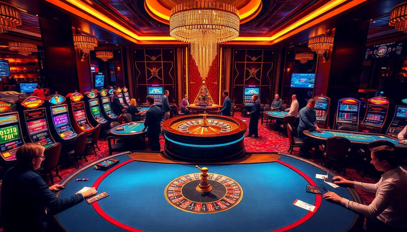 Experience the thrill of winning at jl55 club with luxurious casino tables and vibrant slot machines.