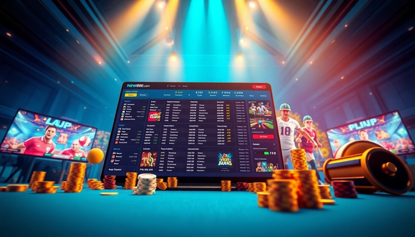 Online betting interface of new88go.com showcasing sports and casino games.