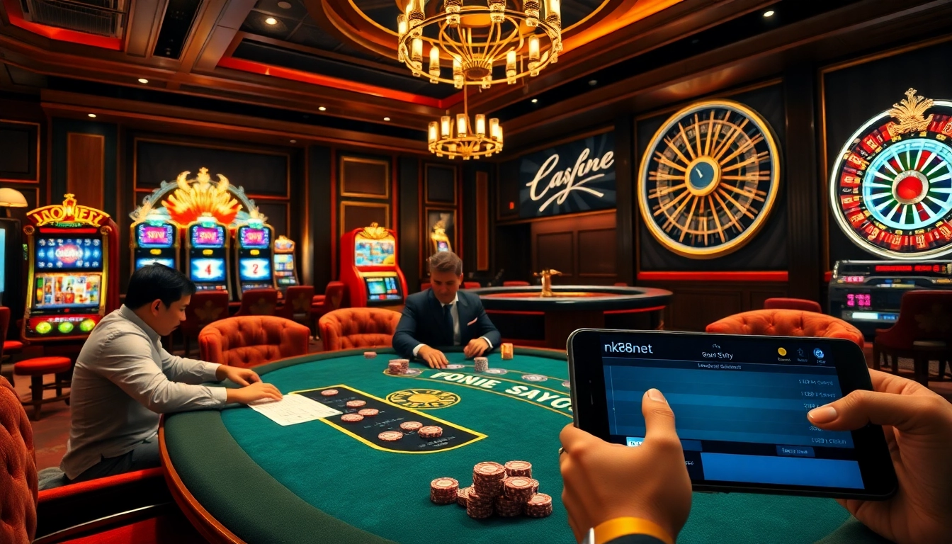 Experience the excitement of gambling at https://nk88net.com/ with luxurious casino elements and engaging gameplay.