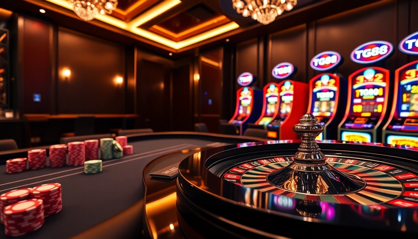 Executing a precise TG88 roulette spin with vibrant poker chips and casino betting action