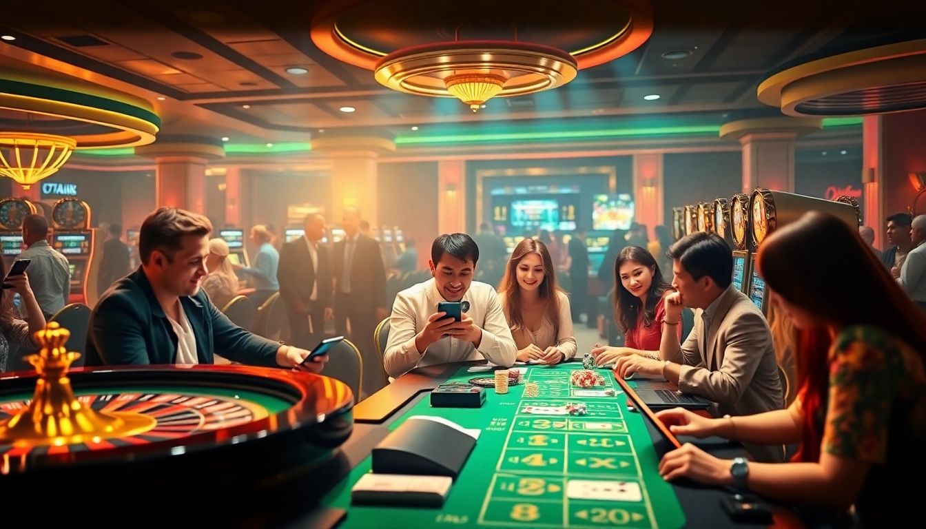 Excitement and luxury in gambling with an interface from https://xx88.promo/ showcasing casino elements.