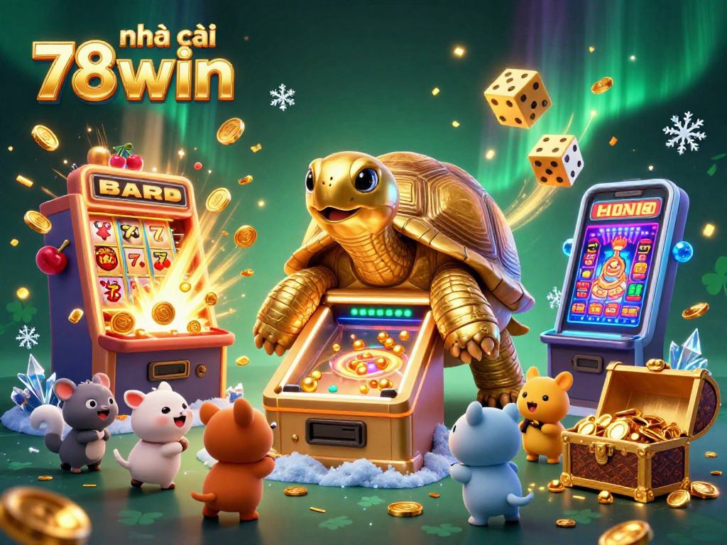 Enhance your winning experience with nhà cái 78win in a vibrant 3D casino illustration.