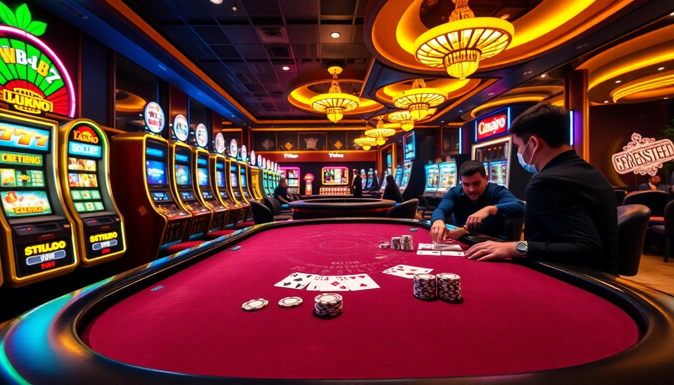 Experience thrilling gameplay at tr88 with high-stakes poker and vibrant slot machines.
